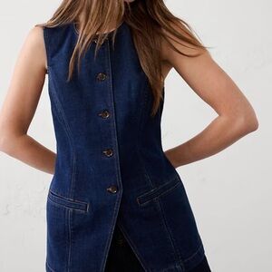 Banana Republic Demin Vest Top Size 6